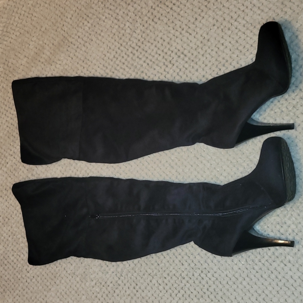 Black over the knee boots